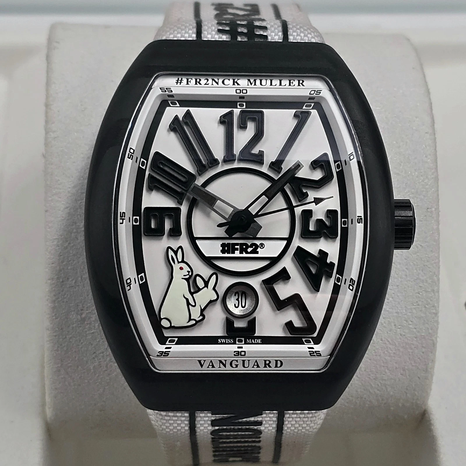 FR2/コラボ/時計/FXXKING RABBITS/限定/VAGUE/別注/黒 Franck Muller Vanguard black carbon Fxxking Rabbits #Fr2 limited