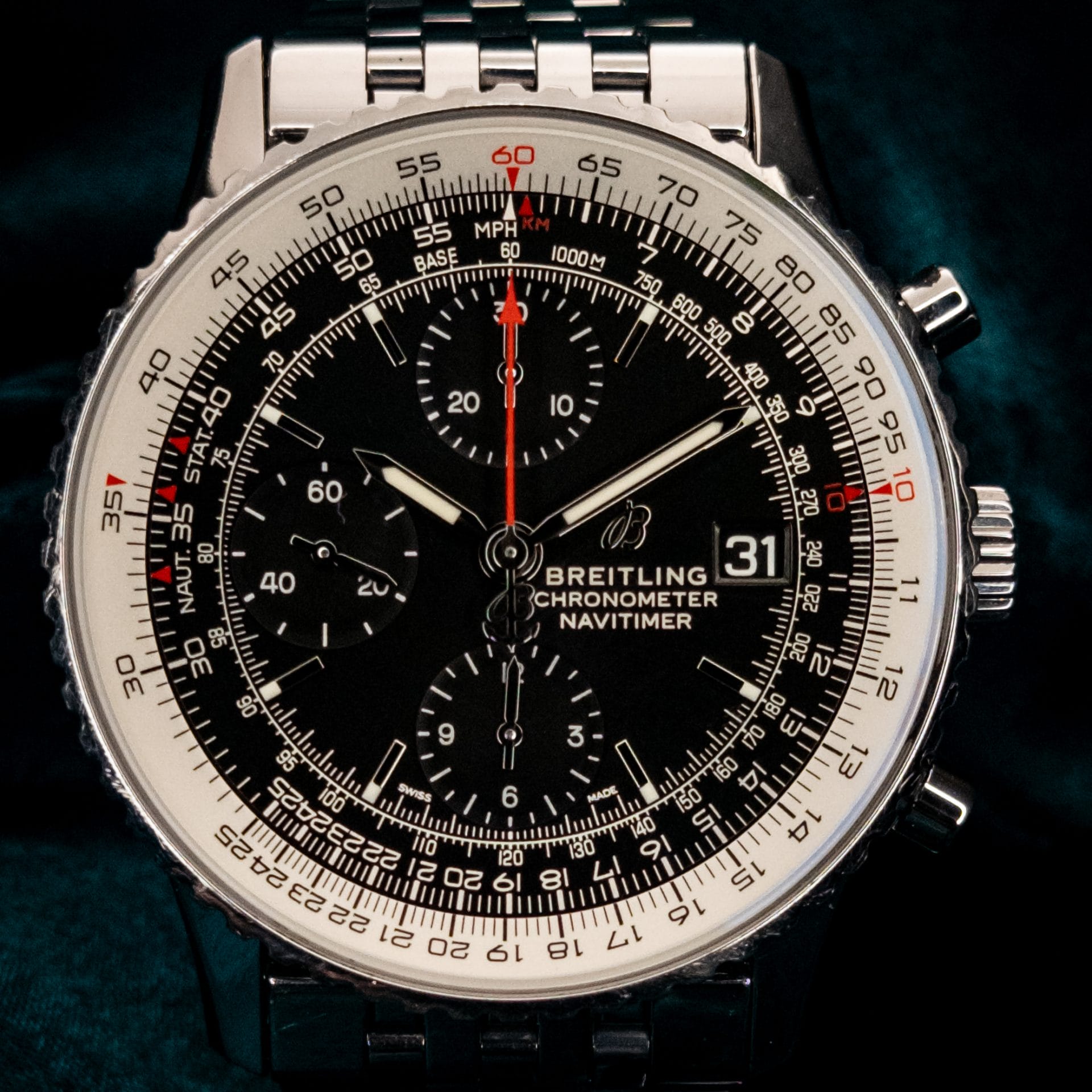 Breitling Navitimer Chronograph 41mm A13324 A13324121B1A1 SS/Blk